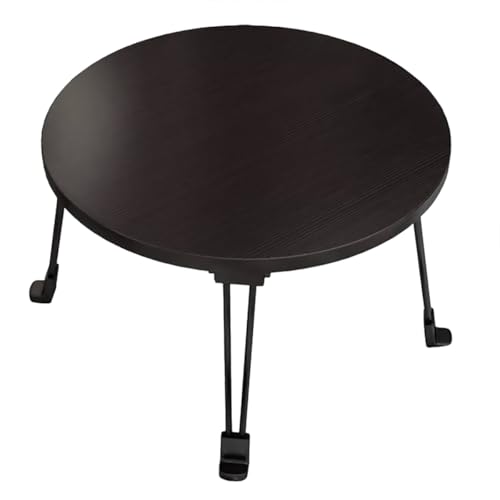 AIMALL Multipurpose Foldable Round Table Portable Space-Saving Desk for Bedroom, Balcony and Home Use