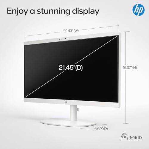 Image of HP 22 inch FHD All-in-One Desktop Computer • 32GB DDR5 RAM • 512GB External and 128GB UFS Storage | New Version for Efficency • 13th Gen Intel Quad-Core • Office 365 for The Web Winodws 11 Home