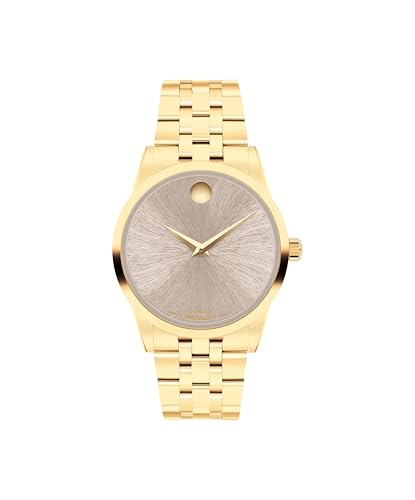 Movado Museum Classic Women's Automatic Watch, Stainless Steel Bracelet, Self-Winding Luxury Timepiece - Gift for Her - 33mm