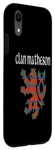 Image of iPhone XR Clan Matheson Tartan Scottish Family Name Scotland Pride Case