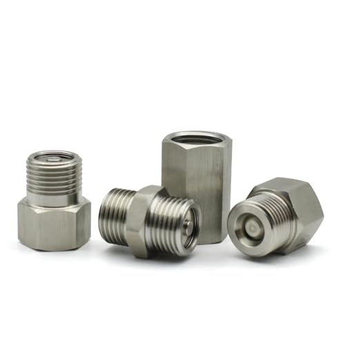 Válvula de retención unidireccional vertical hexagonal con rosca BSPT de 1/4', 3/8', 1/2', 3/4' y 1', acero inoxidable 304(Male to Female,1/2')