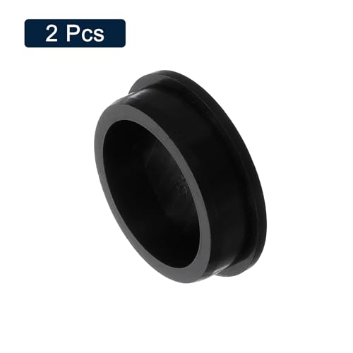 Image of uxcell 2 Pcs Black Plug Holes, Waterproof Rubber Button Plug for 58.5mm / 2.3 inch Hole