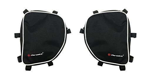 Sacoche pour crashbars 22x24 cm universelle noire pour moto