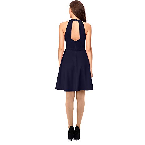 Image of ADDYVERO Women's Keyhole Neck Skater Dress