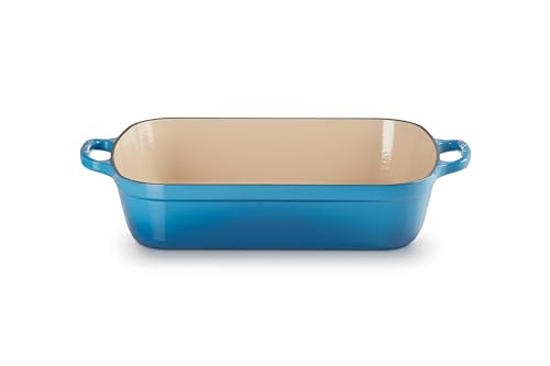 Image of Le Creuset Enameled Cast Iron Rectangular Roaster, 5.25 qt., Marseille | 5.25 qt. (9.8 inch x 13 inch)