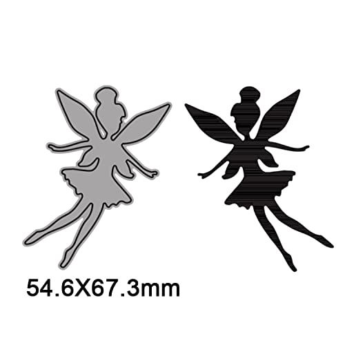 OTCRAFT 8PCS Beautiful Angel Wings Girl Metal Cutting Die Template for Scrapbook DIY Craft Photo Album Card and Invitation Card Paper Card Decoration Embossing - Image 4