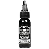 Element Tattoo Supply Black Tattoo Ink Outlines Lining Shading Coloring Tattoos Nighthawk 2oz 4oz 8oz Bottles (1 oz)
