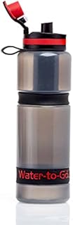 WATER TO GO Active BPA-free reusable water purifier sports bottle with leakproof filter - perfect for travel, camping, hiking, biking, cycling and survival in emergencies (75CL, RED)