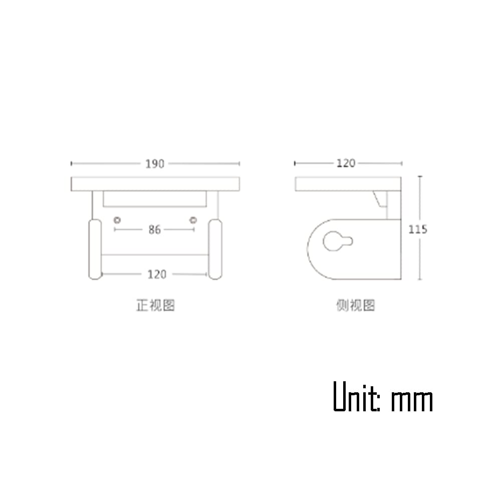 Uchwyty Na Papier Toaletowy, Drewniany Uchwyt Ścienny Do Kuchni/Łazienki Z Półką, Uchwyt Na Papier Toaletowy Do Łazienki, Uchwyt Na Papier Toaletowy, Akcesoria Łazienkowe, Klon