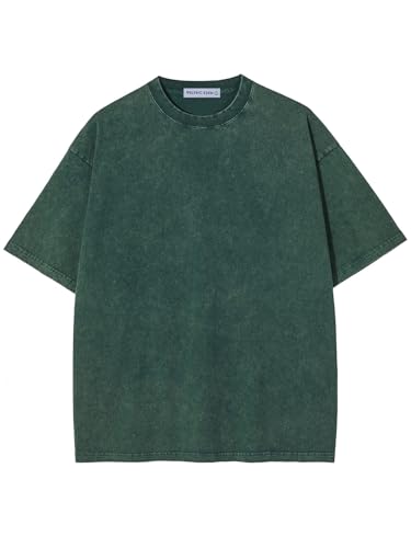 Aelfric Eden Mens Cotton T-Shirts Oversized Unisex Short Sleeves Wash Baggy Casual Tees Workout...