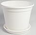 Produktbild Blumentopf Standard mit Untersetzer in versch. Größen und Farben, Farbe:weiß, Durchmesser:16 cm