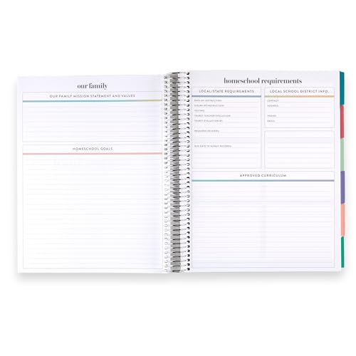 Erin Condren 8.5x11 Undated Homeschool Planner - School Supplies Classic Interchangeable Cover| Featuring Platinum Spiral and 80 Lb. Text Weight Paper - Image 8