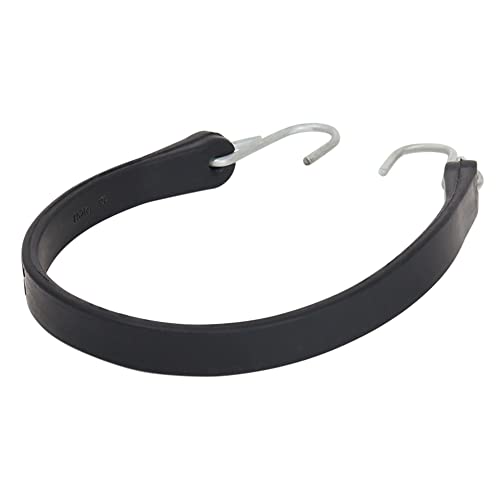 Virtionz 15" Rubber Tarp Straps Long Heavy-Duty Epdm Rubber Bungee Cords With S Hooks Ideal For Securing Tarps, Canvases, Cargo (10-Pack #TOP1