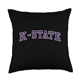 Kansas State Wildcats | Official NCAA University | MMKST04 Throw Pillow