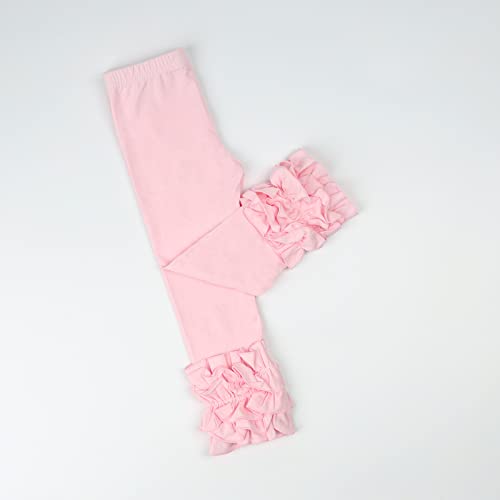 Image of HOOLCHEAN Baby Toddler and Little Girls Cotton Ruffle Leggings