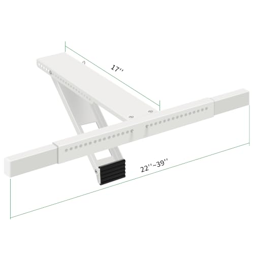 Image of Jeacent Window AC Bracket No Drill, Heavy-Duty Window Air Conditioner Support Bracket Up to 160lbs, Fits Single or Double Hung Windows