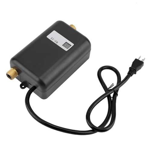 Garosa 3KW Mini Electric Tankless Warm Water Heater with LCD Display for Home Kitchen Washing US Plug 110V, Only Make Water Warm, WON'T Very Hot, Need 32Amps Circuit Breaker