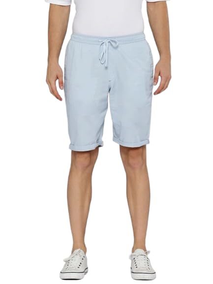Men Solid Cotton Shorts-image-8