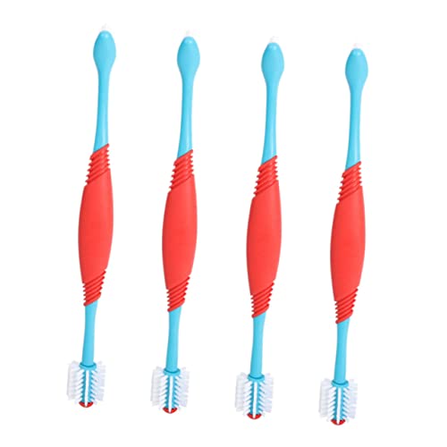 BESPORTBLE 4-Pack Dog Toothbrush Set Plaque for Dog's Pet Oral Cleaning Brush Professional Pet Toothbrush Pen