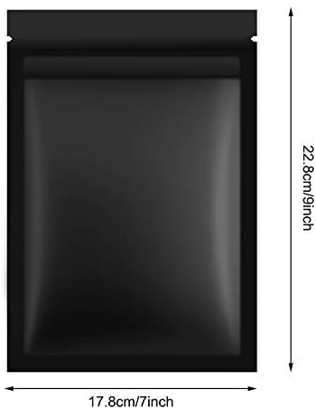 Miniatura 2 de Bolsas de papel de aluminio con cierre hermético resellable, antiolores, 100 unidades, para regalos de fiestas y almacenar comida.