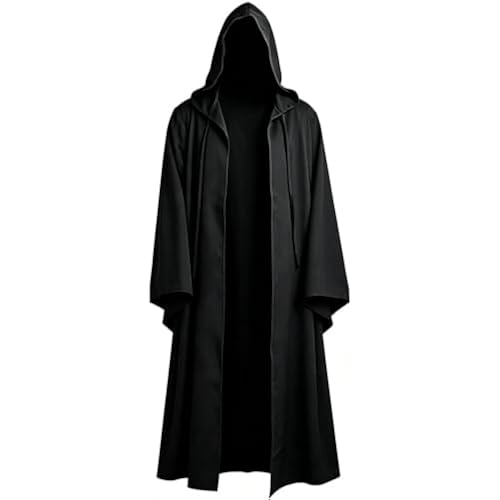 Adult Hooded Robe Cloak Knight Costume Cape Vintage Cloaks Halloween Outfit