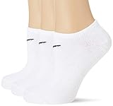 3er Pack Nike Herren Socken Sport No Show, 3er Pack, Weiß, 38-42 / M