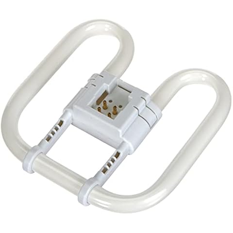 Osram 16w 2D Square 4-Pin GR10q Cap Standard White (3500k) Compact Fluorescent Lamp, GR10 Cover