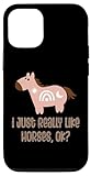 custodia per iphone 14 pro i just really like horses ok with cartoon kawaii horse