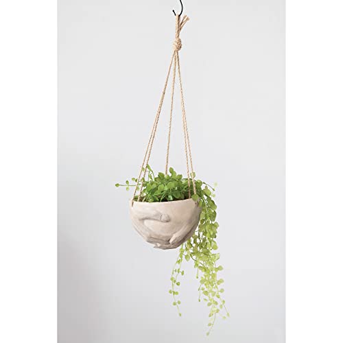 Creative Co-Op DF6212 Hanging Resin And Cement Planter thumb #1
