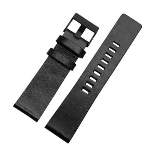 Bracelet montre en cuir pour Diesel DZ4343 | Cuir de vachette véritable à rivets