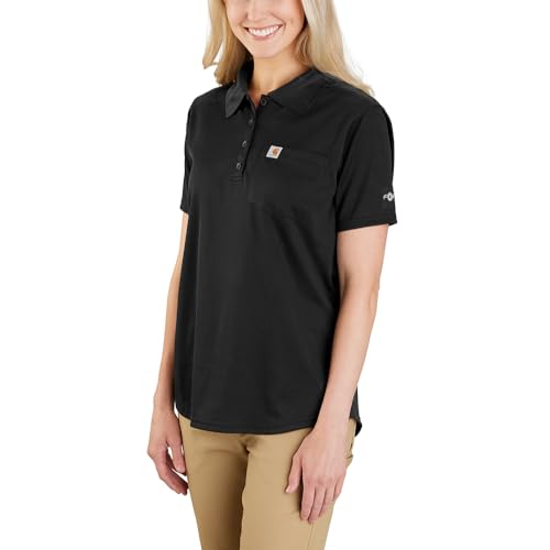 Polo Carhartt Force de ajuste relajado para jornadas activas y senderismo de mujer