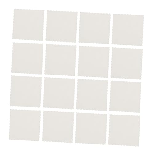 SUPVOX 80 Piezas Gafas De Tela Limpiadoras De Joyas Paño De Limpieza De Lentes Tela De Limpiador De Joyas Pulir Ropa Para Joyería Limpiador De Gafas Blanco Ante