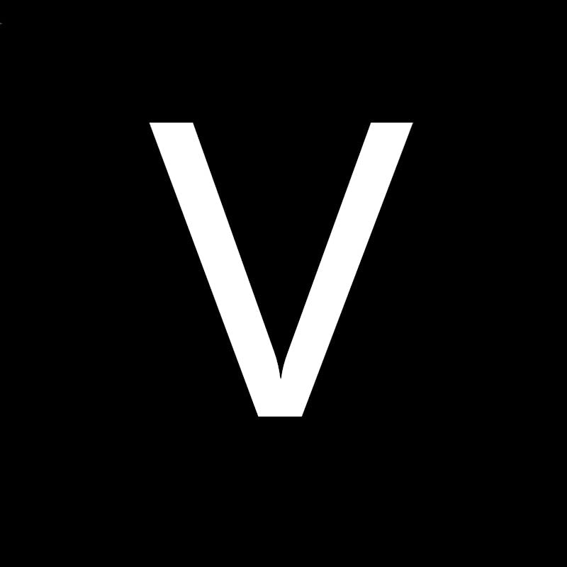 100Pcs 4x7mm Black Back Ground White Words Acrylic Oblate Spacer Beads Letter Beads for Jewelry Making DIY Handmade Accessories - (Color: V)