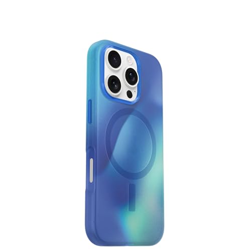Image of OtterBox iPhone 16 Pro Figura Series Case - Northern Lights Blue - Hydro-Dipped Design, Ultra-Thin, Silicone iPhone Case, MagSafe iPhone Case with Camera Bumper | Hydro-dipped Design, Ultra-Thin, Silicone iPhone Case, MagSafe iPhone Case with Camera Bumper