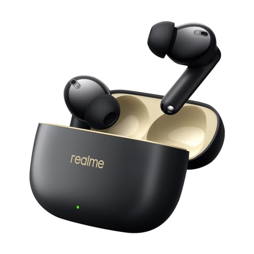realme Earbud T300, Deep Bass, 30db ANC, Immersive Sound, Up to 4...