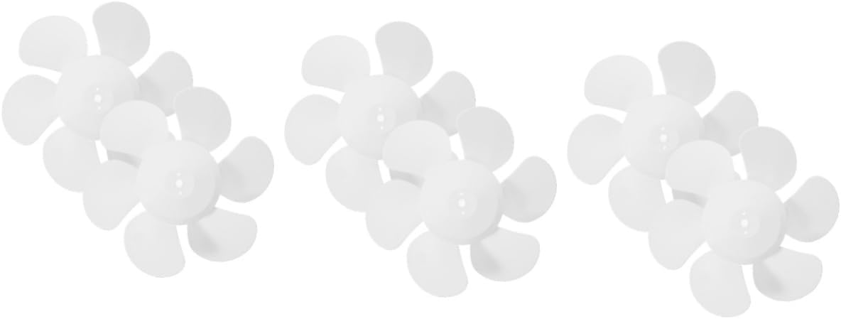 Zerodeko 6pcs Replacement Fan Blades for Bathroom and Kitchen Exhaust Fans Vent Blades Easy to Install and for Ventilation