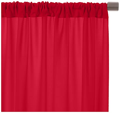 AK TRADING CO. 10 feet x 10 feet Polyester Backdrop Drapes Curtains Panels with Rod Pockets - Wedding Ceremony Party Home Window Decorations - RED (DRAPE-5x10-RED) by AK TRADING CO. - Used condition - Image 4