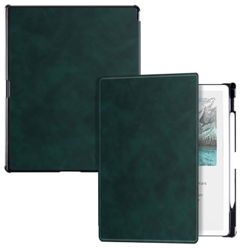 BOZHUORUI Case for 11" Kindle Scribe 2025 (3rd Generation) & Kindle Scribe Colorsoft,Built-in Pen Holder,Slim Lightweight,PU Leather Folio Protective Cover with Auto Sleep/Wake (Pine Green)