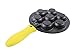 Upstreet Cast Iron Aebleskiver Pan Ideal for Mini Pancake Mold, Cake Pop Pan, and Takoyaki Maker for Danish Stuffed (Yellow)