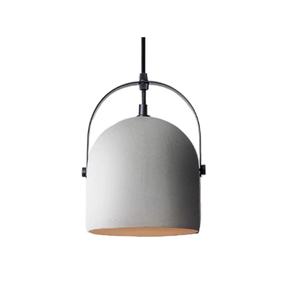 Lustre béton E27 luminaire suspension industrielle pour ambiance bistrot rétro et café