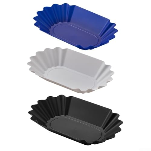 Yuanpgky Bandeja de plástico para muestras de granos de café, recipiente para degustación de café y aperitivos, resistente al calor 120 °C y al frío -20 °C, capacidad de 300 ml (azul)