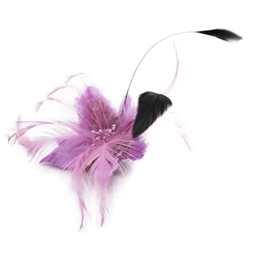 Image of Multi-function Feather Flower Brooch Pins & Hair Clips for Women Girls Corsage Brooch Party Ceremony Accessories Dance Banquet Pins Headdress