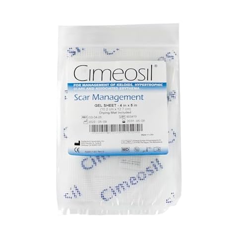 Cimeosil Gel Sheet, 4 x 5 inch - Scar Treatment For Keloid and Hypertrophic Scars by Cimeosil Cover