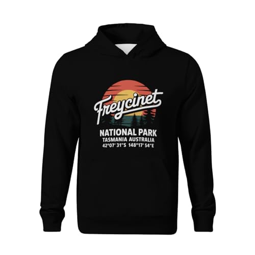 Kids Freycinet National Park with GPS Western Australia Boys Girls Lightweight Kangaroo Pocket Fleece Hoodies2