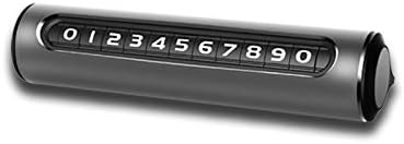 Universal Temporary Car Parking Card Rotate Cards Aluminum Telephone Number Card