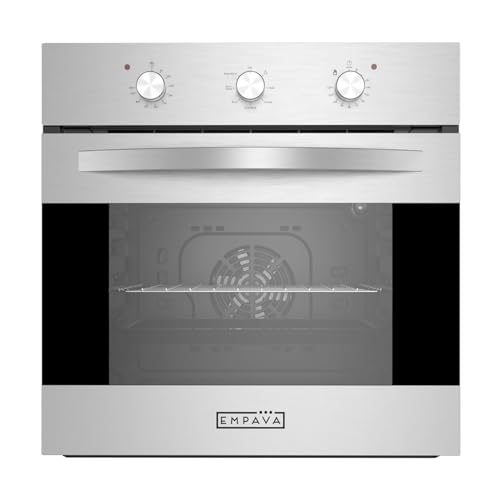 Empava 30" Electric Single Wall Oven Air Fryer Combo Convection Oven Built-in 10 Cooking Functions with LED Digital Display Convection Fan Touch Control in Stainless Steel EMPV-30WO04