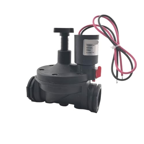 Électrovanne 1 pouce normalement fermée DC 12V électrovanne plastique 2 voies eau - 4
