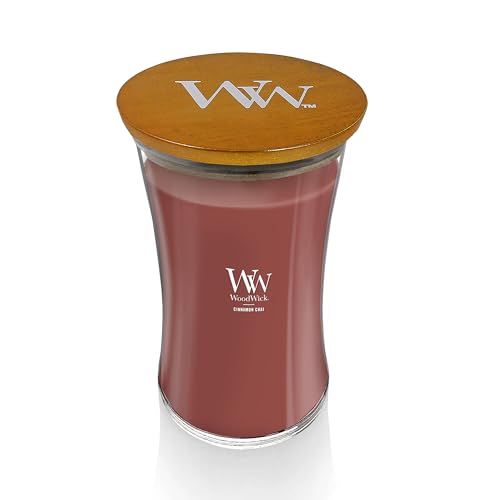WoodWick Large Hourglass Scented Candle | Cinnamon Chai | with Crackling Wick | Burn Time: up to 130 Hours
