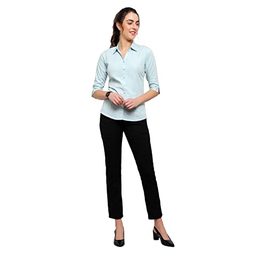 Image of Blue Ronin Women 3 /4 Sleeve Stylish Western Official Formal Shirts Regular fit Shirts for Women