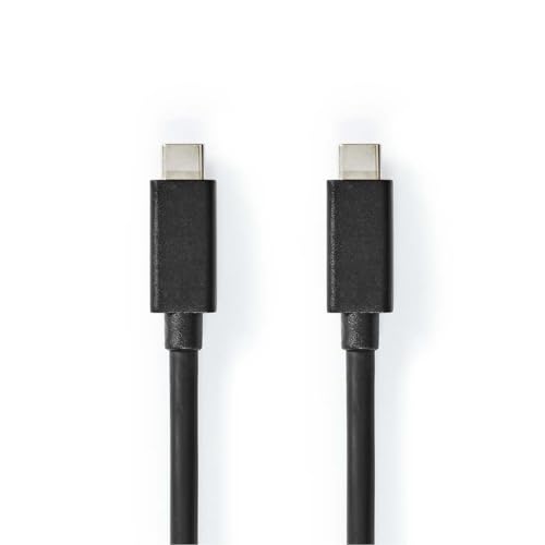 NEDIS USB-Kabel | USB 3.2 Gen 2x2 | USB-C™ Stecker | USB-C™ Stecker | 100 W | 4K@60Hz | 20 Gbps | Vernickelt | 2.00 m | Rund | PVC | Schwarz | Box